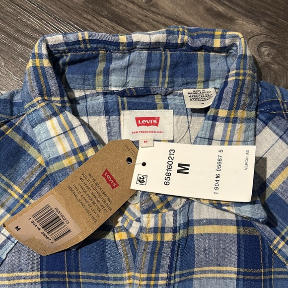 NWT Levi's linen Western shirt - Picture 3 of 3